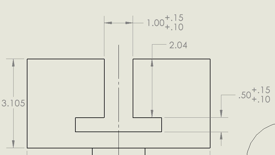 overall bracket height - higher tolerance